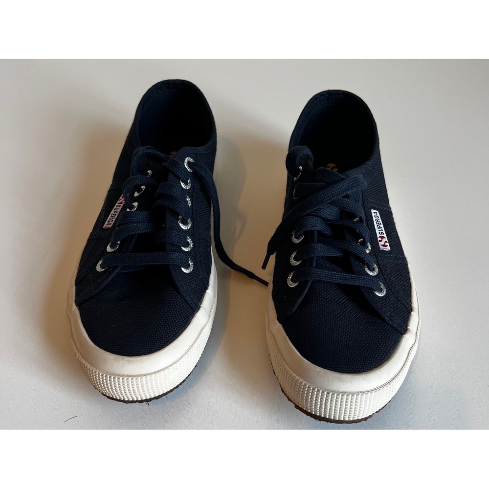 Superga Cotu Women's/Men's NAVY Blue Canvas Sneakers Size 39 Casual Shoes‎